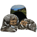 Hunting Hat - Baseball Hat Fit - Light Moss Tree Camo - Fabric Back