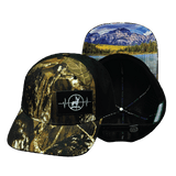 Hunting Hat, Baseball Hat, Snapback Hat, Natural Tree Camo, Black, Mens Hat, Womens Hat, Main Picture 