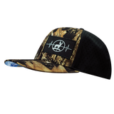 Hunting Hat, Baseball Hat, Snapback Hat, Natural Tree Camo, Black, Mens Hat, Womens Hat, Side Picture 