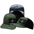 Hunting Hat, Baseball Hat, Snapback Hat, Soft Teal Camo, Black Mens Hat, Womens Hat, Main Picture 