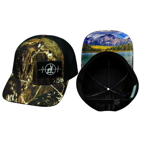 Hunting Hat, Baseball Hat, Snapback Hat, Natural Tree Camo, Black, Mens Hat, Womens Hat, Main Picture 