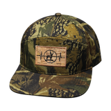 Hunting Hat, Flat Bill, Snapback Hat, Rust Tree Camo, Mens Hat, Womens Hat, Front Picture