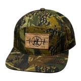 Hunting Hat, Flat Bill, Snapback Hat, Rust Tree Camo, Mens Hat, Womens Hat, Front Picture