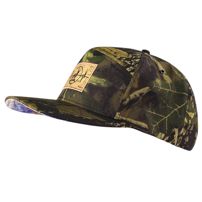 Hunting Hat, Flat Bill, Snapback Hat, Rust Tree Camo, Mens Hat, Womens Hat, Side Picture