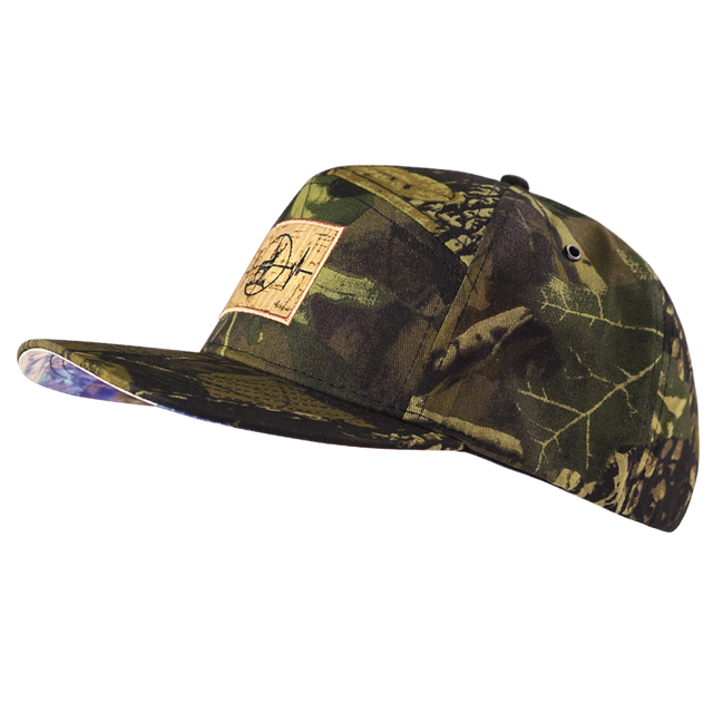 Hunting Hat, Flat Bill, Snapback Hat, Rust Tree Camo, Mens Hat, Womens Hat, Side Picture