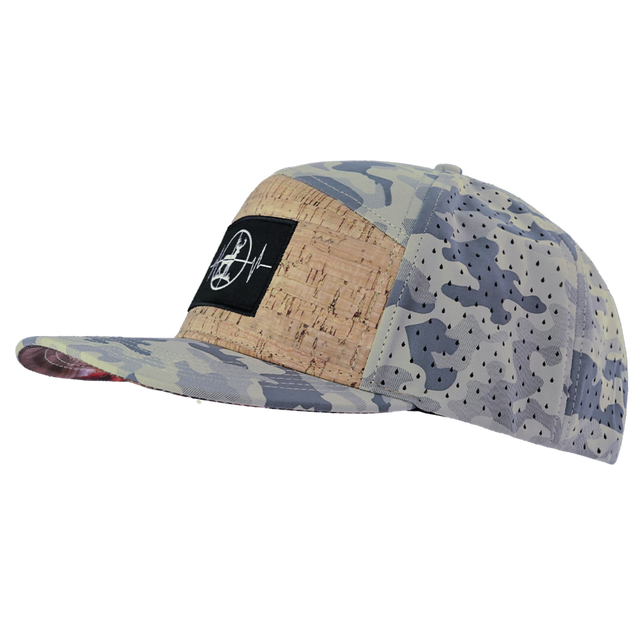 Hunting Hat, Flat Bill, Snapback Hat, Cork, Soft Sand Camo, Mens Hat, Womens Hat, Side Picture