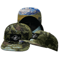 Hunting Hat - Flat Bill - Green Tree Camo - Fabric Back
