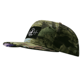 Hunting Hat, Flat Bill, Snapback Hat, Green Tree Camo, Mens Hat, Womens Hat, Side Picture