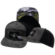 Hunting Hat, Flat Bill, Snapback Hat, Soft Mocha Camo, Black, Mens Hat, Womens Hat, Main Picture