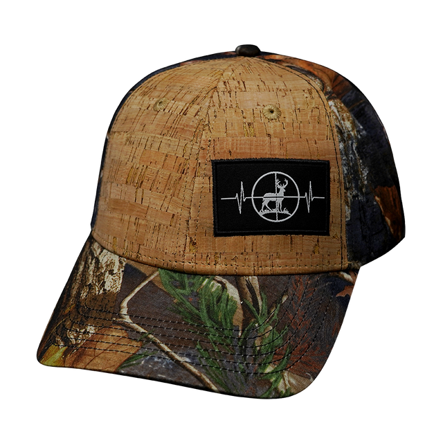 Hunting Hat, Low Profile, Snapback Hat, Cork, Fall Camo, Mens Hat, Womens Hat, Front Picture 