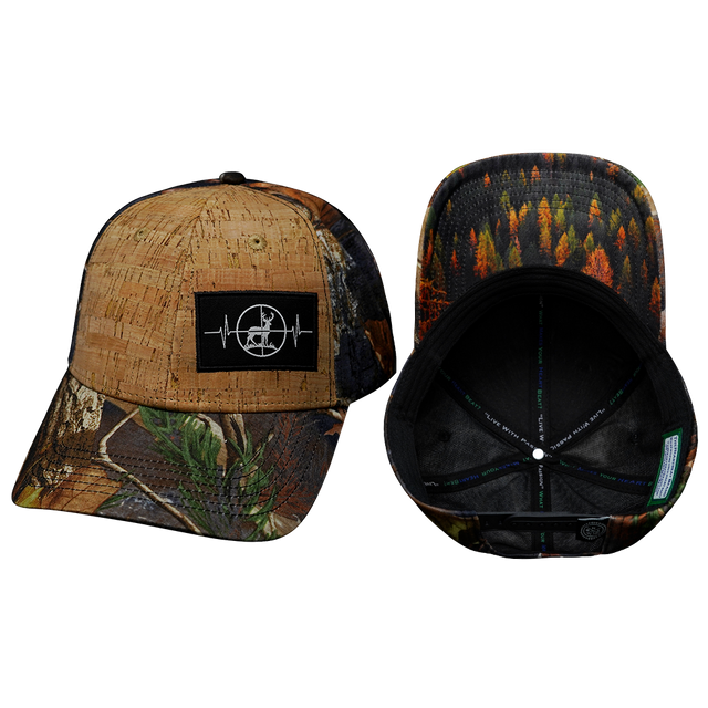 Hunting Hat, Low Profile, Snapback Hat, Cork, Fall Camo, Mens Hat, Womens Hat, Main Picture 