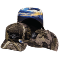 Hunting Hat - Trucker Hat - Tan Tree Camo - Fabric Back