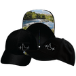Idaho Hat, Athletiic Fit,  Airmesh, Snapback Hat, Black, Mens Hat, Womens Hat, Main Picture