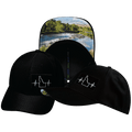 Idaho Hat - Airmesh - Athletic Fit - Black - Fabric Back
