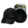 Idaho Hat, Athletiic Fit,  Airmesh, Snapback Hat, Black, Mens Hat, Womens Hat, Main Picture