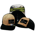 Idaho Hat - Baseball Hat Fit - Cork - Black - Laser Mesh