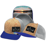 Idaho Hat, Baseball Hat, Snapback Hat, Cork, Royal Blue, Gray, Mens Hat, Womens Hat, Main Picture 