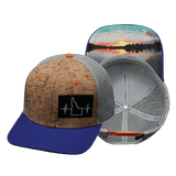Idaho Hat, Baseball Hat, Snapback Hat, Cork, Royal Blue, Gray, Mens Hat, Womens Hat, Main Picture 