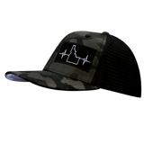 Idaho Hat, Baseball Hat, Snapback Hat, Tan Camo, Black, Mens Hat, Womens Hat, Side Picture 