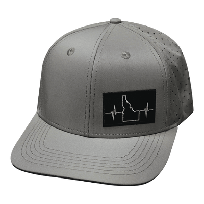 Idaho Hat, Baseball Hat, Snapback Hat, Gray, Mens Hat, Womens Hat, Front Picture 