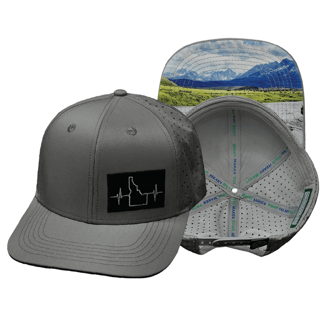 Idaho Hat, Baseball Hat, Snapback Hat, Gray, Mens Hat, Womens Hat, Main Picture 