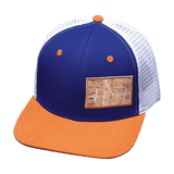 Idaho Hat, Baseball Hat, Snapback Hat, Orange, Royal Blue, White, Mens Hat, Womens Hat, Front Picture 