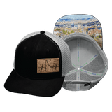 Idaho Hat, Baseball Hat, Snapback Hat, Suede, Black, Gray, Mens Hat, Womens Hat, Main Picture 