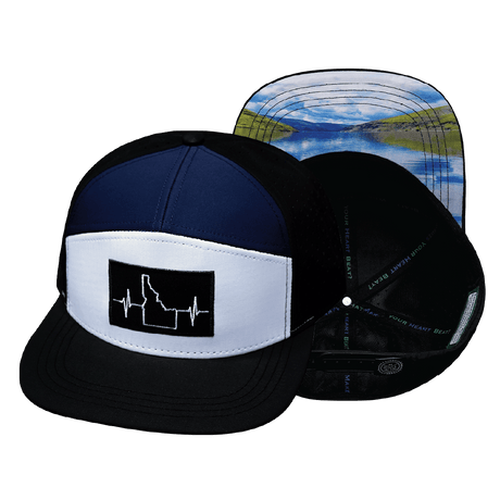 Idaho Hat, Flat Bill, Snapback Hat, Black, White, Navy, Mens Hat, Womens Hat, Main Picture