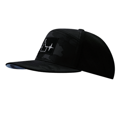 Idaho Hat, Flat Bill, Snapback Hat, Black Camo, Mens Hat, Womens Hat, Side Picture