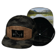 Idaho Hat, Flat Bill, Snapback Hat, Cork,  Tan Camo, Mens Hat, Womens Hat, Main Picture 
