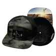 Idaho Hat, Flat Bill, Snapback Hat, Green Camo, Black, Mens Hat, Womens Hat, Main Picture 