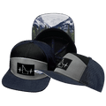 Idaho Hat - Flat Bill - Navy / Gray / Black - Laser Mesh