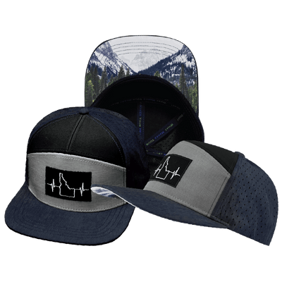 Idaho Hat, Flat Bill, Snapback Hat, Navy, Gray, Black, Mens Hat, Womens Hat, Main Picture 