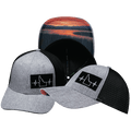 Idaho Hat - Low Profile - Heather Gray / Black - Trucker Mesh