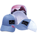 Idaho Hat - Low Profile - Ponytail - Light Blue / White - Laser Mesh