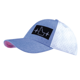 Idaho Hat, Low Profile, Ponytail, Snapback Hat, Light Blue, White, Mens Hat, Womens Hat, Side Picture 