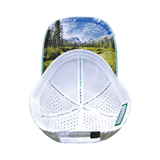 Idaho Hat, Low Profile, Ponytail, Snapback Hat, Teal, White, Mens Hat, Womens Hat, Underbill Picture 