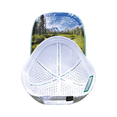 Idaho Hat, Low Profile, Ponytail, Snapback Hat, Teal, White, Mens Hat, Womens Hat, Underbill Picture 