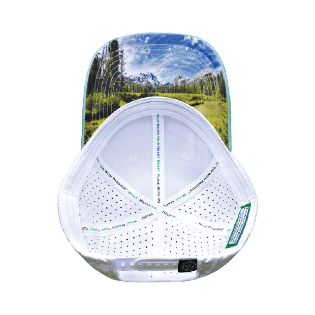 Idaho Hat, Low Profile, Ponytail, Snapback Hat, Teal, White, Mens Hat, Womens Hat, Underbill Picture 