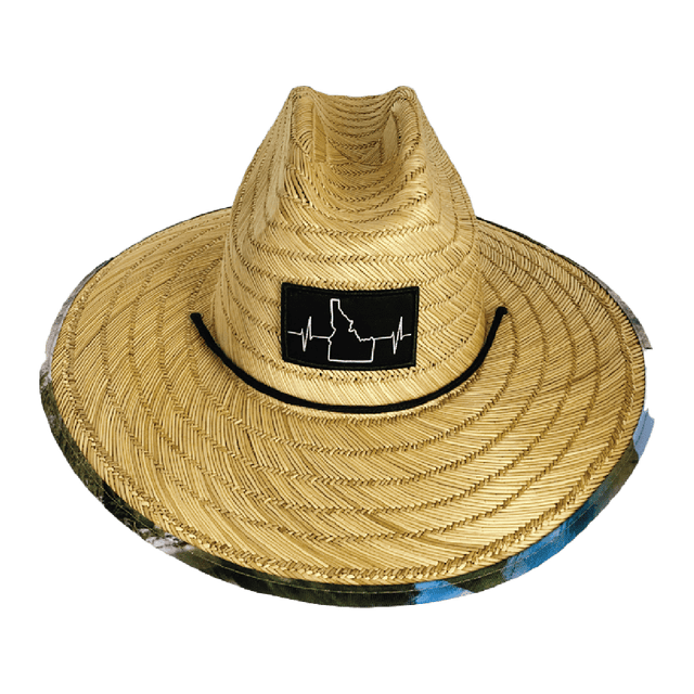Idaho Straw, Sun Hat, Sawtoooth, Mens Straw Hat, Womens Straw Hat, Front Picture