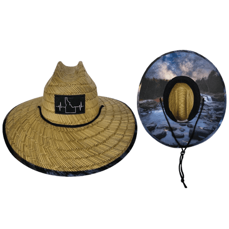 Idaho Straw, Sun Hat, McCall Night, Mens Straw Hat, Womens Straw Hat, Main Picture