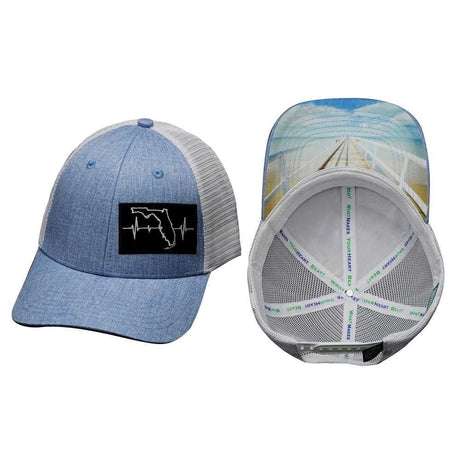 YOUTH** Florida - 6 Panel - Shallow Fit - Light Blue / White