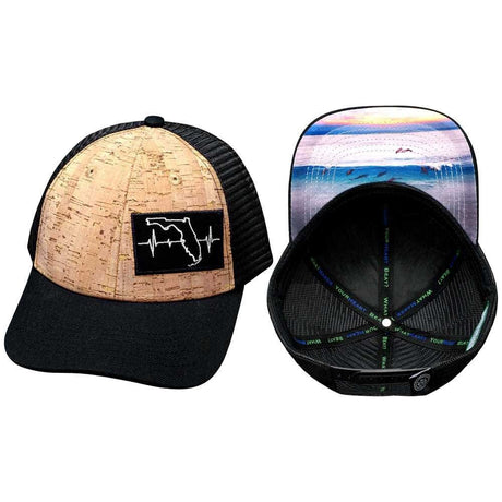 Florida - 6 Panel - Shallow Fit - Cork - Black
