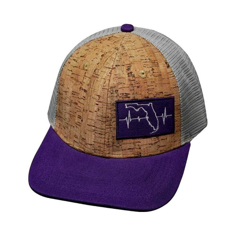 Florida - 6 Panel - Cork - Purple / Gray