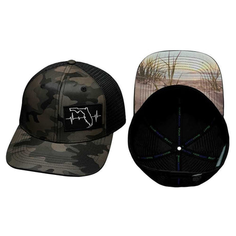 Youth** Florida - 6 Panel - Tan Camo / Black