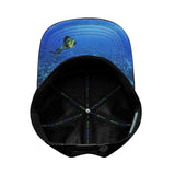 Fishing - 7 Panel -Navy Blue Camo