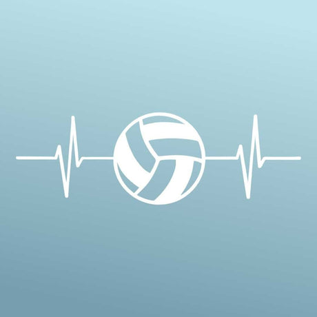 Volleyball - Sticker - Vinyl - White