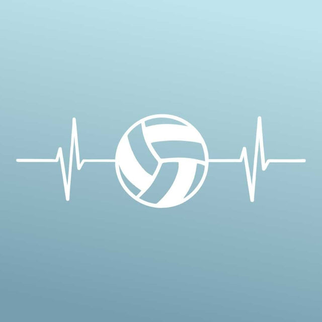 Volleyball - Sticker - Vinyl - White