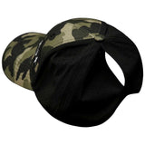 Fishing - 6 Panel - Shallow Fit - Pony Tail - Light Camo / Black