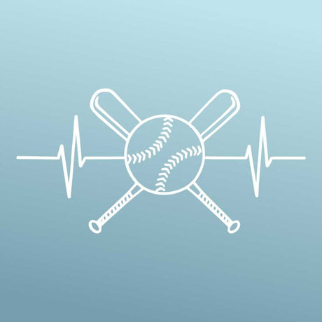 Baseball - Sticker - Vinyl - White